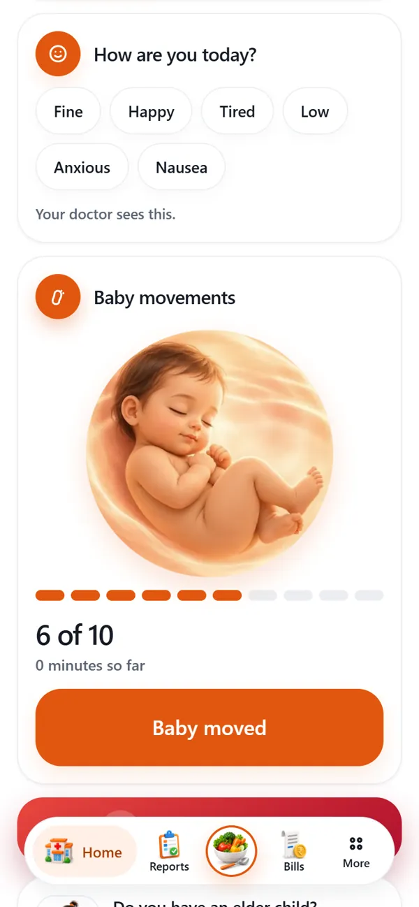 Counting the baby's movements